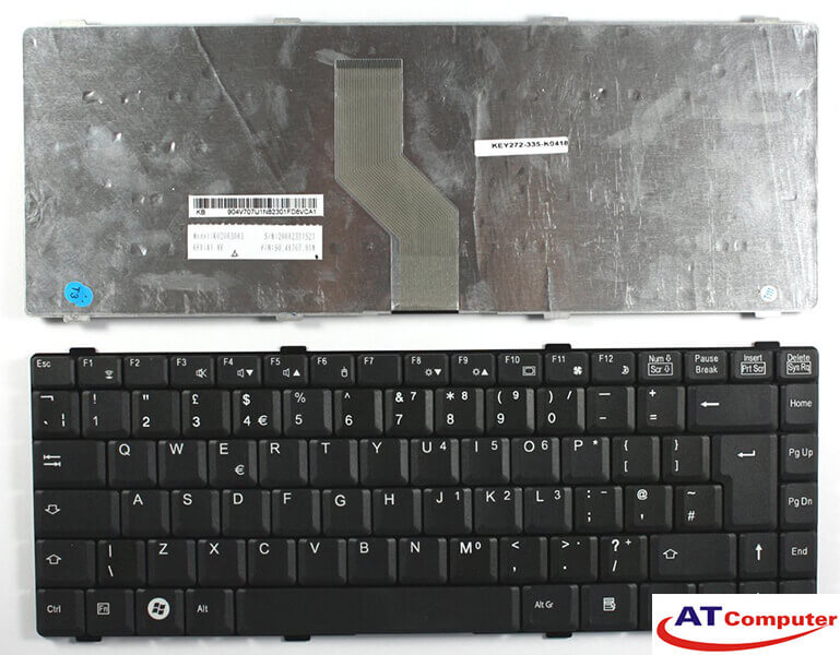 Bàn phím Fujitsu Amilo Li1718, Li2735, Li1720, Li2727 Series. P/N: K020630B3, 90.4V707.U01
