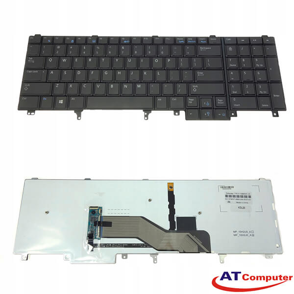 Bàn phím DELL Latitude E5520, E5520M, E5530, E6520, E6530, E6540. P/N: M8F00, 7T425, PK130FH1D00, NSK-DW2BC, MP-10H23USJ698, PK130FH2B00, 6VF0N, 06VF0N