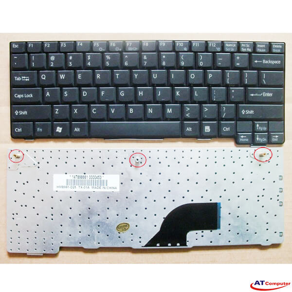 Bàn phím Sony Vaio VGN-T Series. Part: 147898681, 147898621