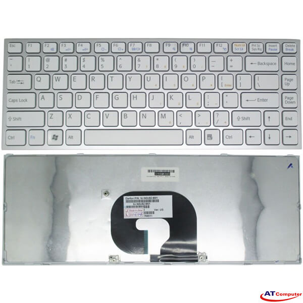 Bàn phím Sony Vaio VPC-Y Series. Part: 9J.N0U82.K1N, S8K1N, 148768621, 1-487-686-21, 9J.N0U82.K0L, NSK-S8K01, 9J.N0U82.K0S