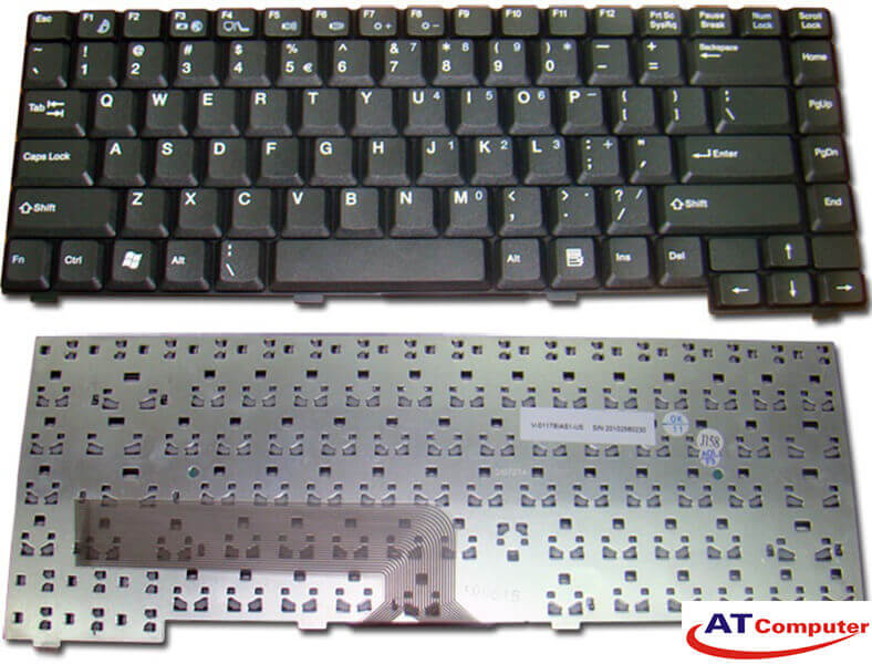Bàn phím Fujitsu Amilo D6820, D6830, D7830, D7850, L6825. Part: 441541-001, AEAT9TPU011, AT9A, MP-06703US-920, AEAT9TPU215