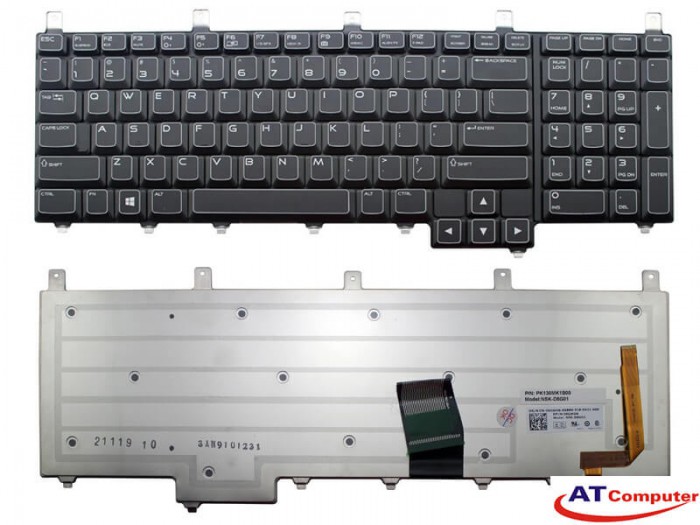 Bàn phím DELL Alienware M17x Series. P/N: 08WK6F, NSK-D8C01, CN-08WK6F-65890-041-0EXN-A02