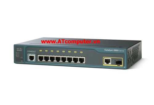 Cisco WS-C2960-8TC-L Catalyst 2960 8 10/100 + 1 T/SFP LAN Base Image
