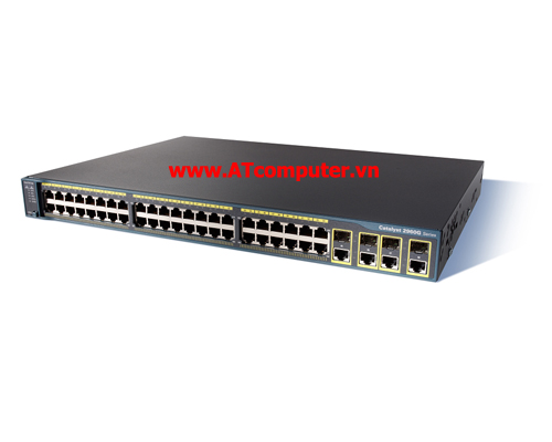 Cisco WS-C2960-48TC-L Catalyst 2960 48 10/100 + 2 T/SFP LAN Base Image