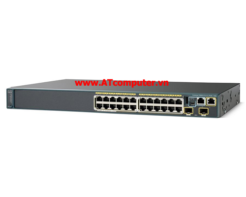 Cisco WS-C2960S-24PD-L Catalyst 2960S 24 GigE PoE 370W, 2 x 10G SFP+ LAN Base