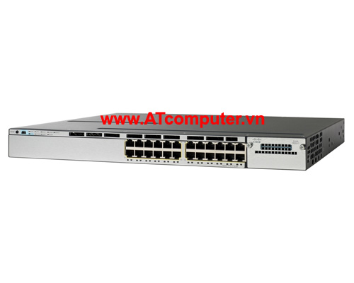 Cisco WS-C3750X-24T-L Catalyst 3750X 24 Port Data LAN Base