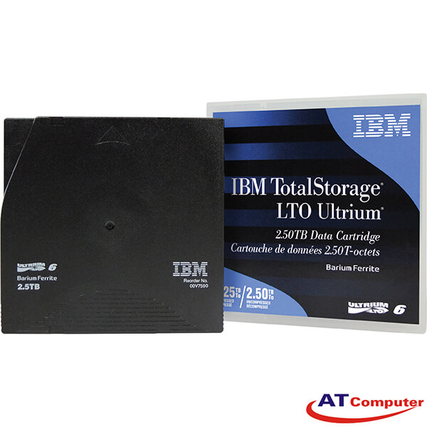 IBM Ultrium LTO 6 2.5TB, 6.25TB Data Cartridge, Part: 00V7590