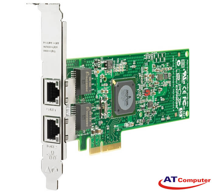 HP NC361T PCI-Express Dual Port Gigabit Server Adapter, Part: 652497-B21