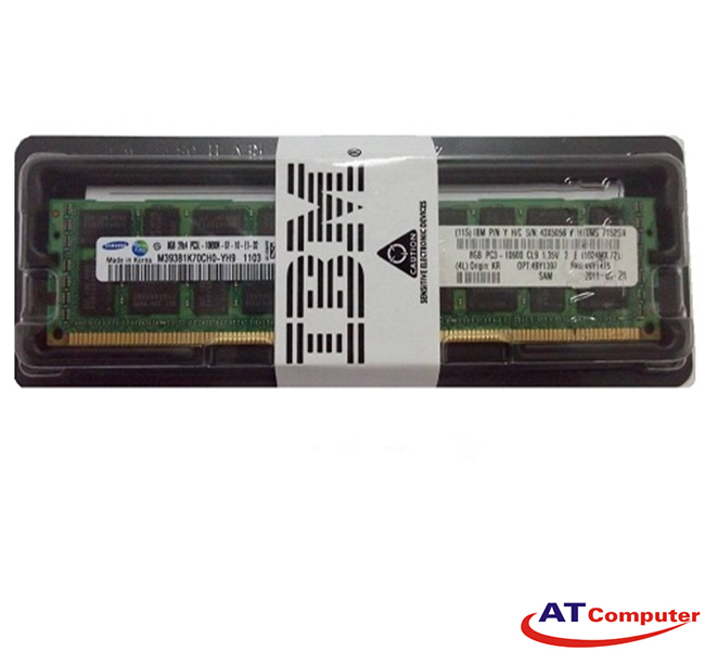 RAM IBM 8GB DDR3-1600Mhz PC3-12800 CL11 LP UDIMM ECC. Part: 00D4959