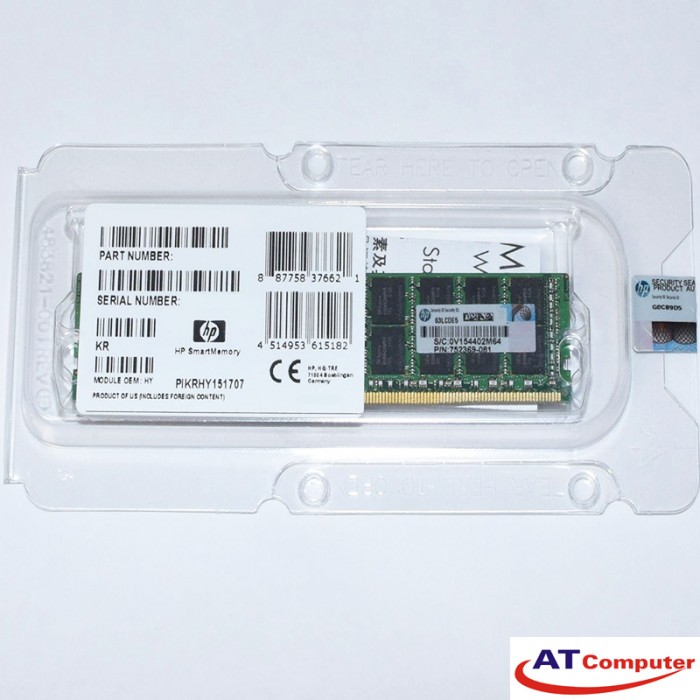 RAM HP 4Gb Memory Kit ECC. Part: MS610-FA