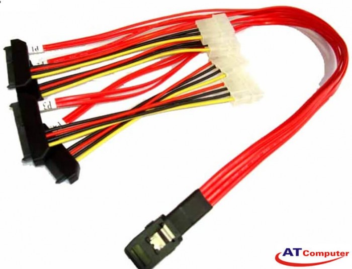 Cable Mini SAS 36 (SFF-8087) - SAS29P *4 with power Length: 50cm, P/N: 5C36A05-X050