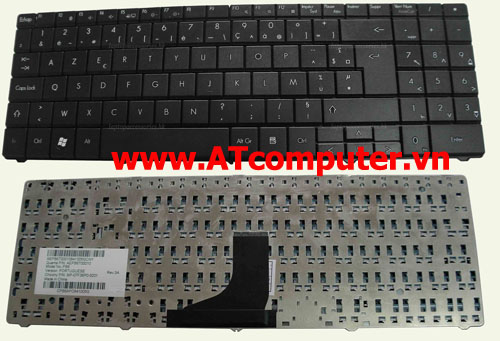 Bàn phím Packard Bell Bell ML61, ML65 Series. P/N: MP-07F36I0-920, AEPB5I00010