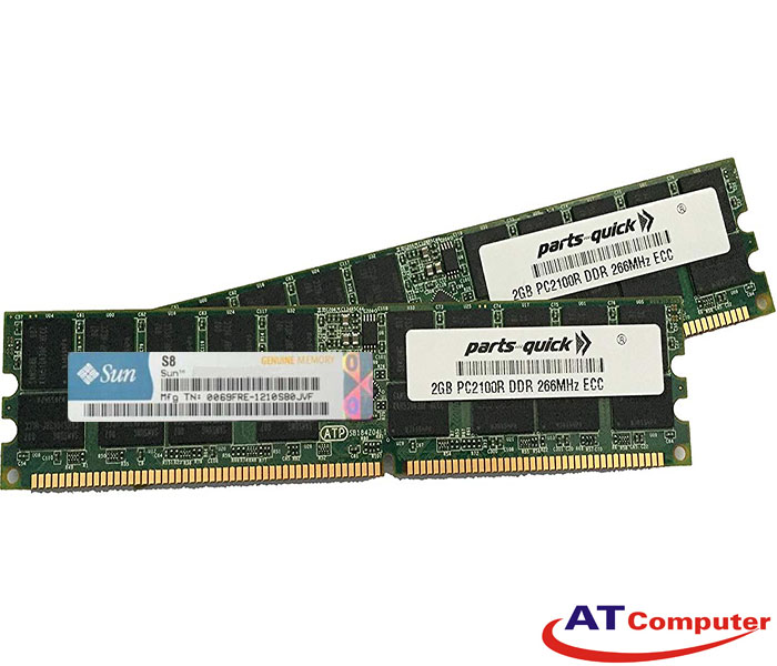 RAM SUN 2GB DDR-266Mhz PC-2100 (2x1GB) DIMM ECC. Part: 370-6203, X7604A