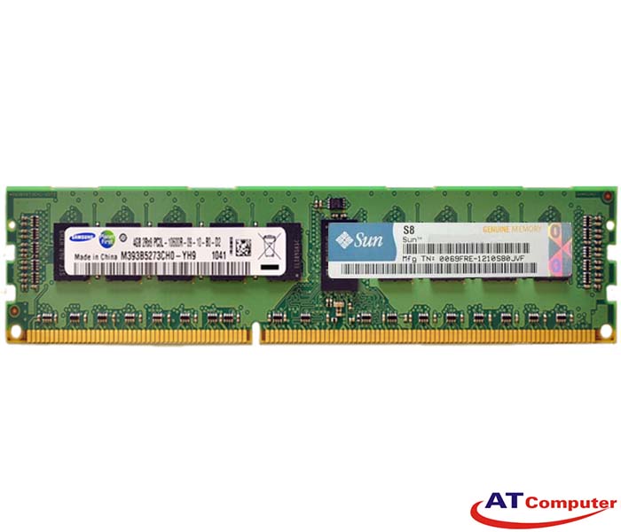 RAM SUN 4GB DDR3-1333Mhz PC3-10600 DIMM Register ECC. Part: X4910A, MT-X4910A, 371-4965