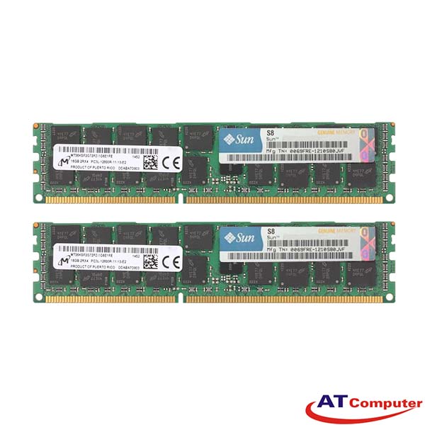 RAM SUN 32GB DDR3-1600Mhz PC3-12800 RDIMM ECC. Part: 7106548, 7106548-MT, 7071891