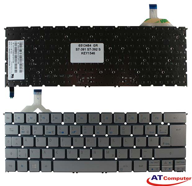 Bàn phím Acer Aspire S7-391, S7-392 Series. P/N: NK.I1113.00A, MP-13C63U4J442, NK.I1113.00U, MP-12C5