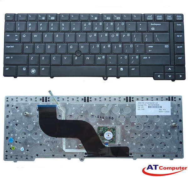 Bàn phím HP Probook 6440B, 6445B Series. Part: V103102AS1, NSK-HGM0E, 9Z.N2W82.M0E, 609870-061, 6037B0046906