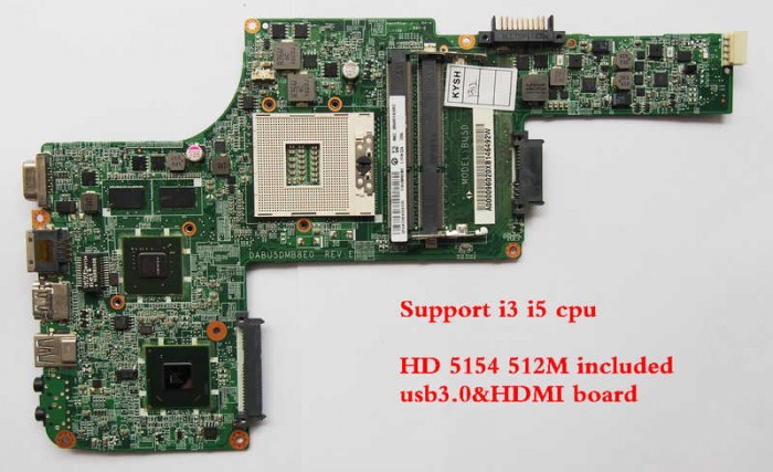 Mainboard TOSHIBA Satellite L730, L735 Series, Intel Core i3, i5, i7, VGA share, Part: A000095920