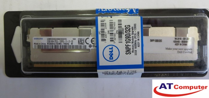 RAM DELL 32GB DDR3L-1600Mhz PC3L-12800L Quad Rank ECC. Part: A7303659
