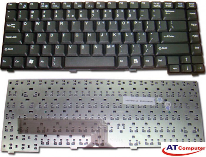 Bàn phím Fujitsu Amilo M1437, M1439, M3438, M4438, Pi1536, Pi1556. Part: 441541-001, AEAT9TPU011, AT9A, MP-06703US-920, AEAT9TPU215