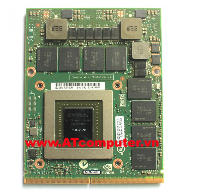 Card màn hình HP 8770w NVIDIA Quadro K3100M 4GB