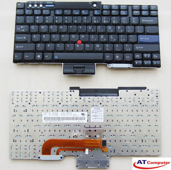 Bàn phím IBM ThinkPad T400, T500, T60, T61, Z60, Z61. Part: 42T4002, 42T3970