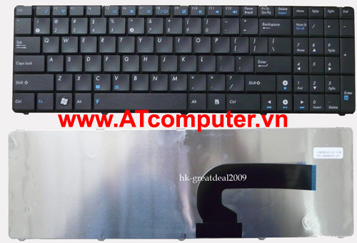 Bàn phím Asus K52, K53, N50, N51, N52, N70, N71, N90 Series. Part: 04GN0K1KND00-1, MP-07G76E0-886​2