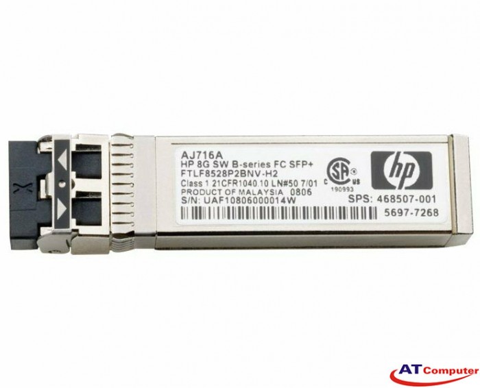 HP 8Gb Short Wave Fibre Channel SFP+ 1 Pack Transceiver, Part: AJ716B