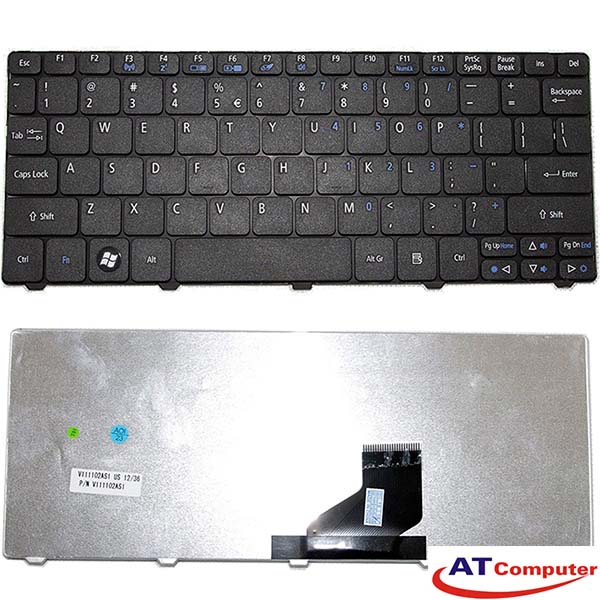 Bàn phím Acer Aspire One 532, 532H, AO532H Series. Part: NSK-AS01D, KB.I100A.085, PK130AE1000