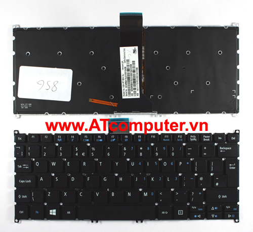 Bàn phím Acer Aspire V5-122P, V5-132, V13, V3-371, E11, E3-111 Series. P/N: