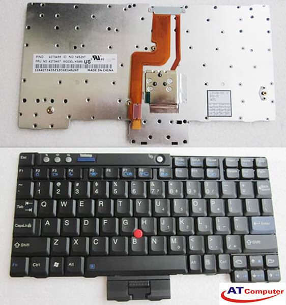 Bàn phím Lenovo ThinkPad X60, X61 Series. Part: 42T3435, 42T3467, 42T3499, 42T3531, 39T7265, 39T7295, 42T3497, 42T3561