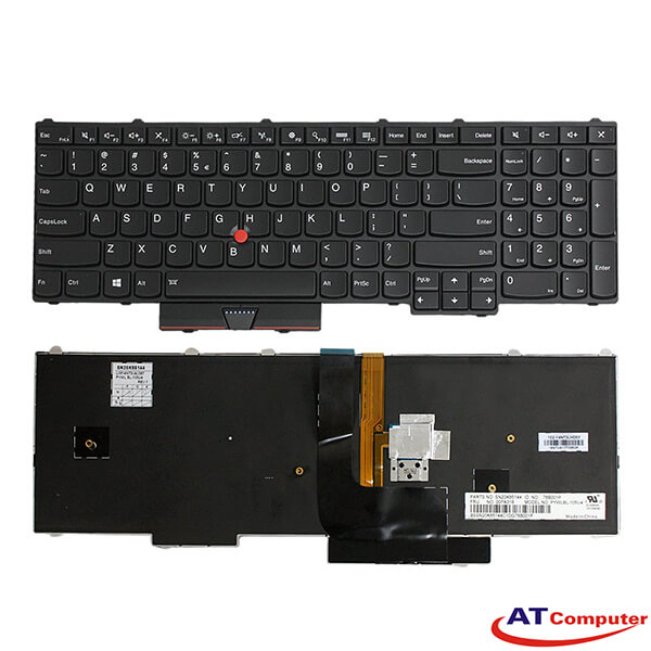 Bàn phím IBM ThinkPad P50, P70 Series. Part: 00PA370, 9Z.NCEBT.101, NSK-Z91BT 01, PK130Z62B00