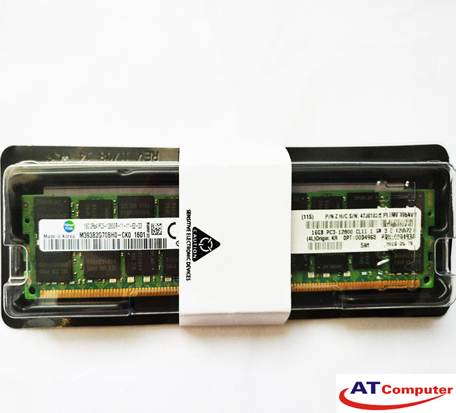 RAM IBM 16GB DDR3-1600Mhz PC3-12800 VLP ECC. Part: 90Y3157
