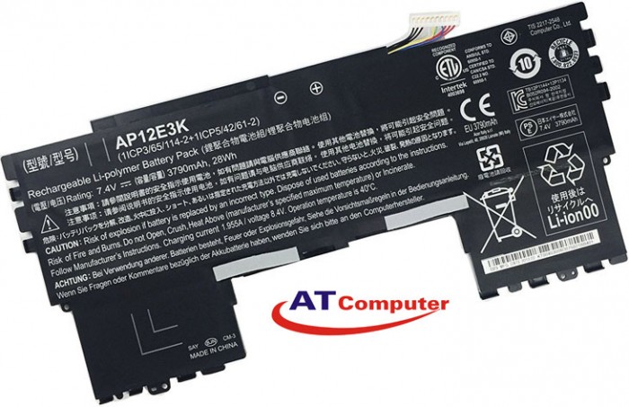 PIN Acer Aspire S7-191, S7 11 , 2Cell, Oem, Part: 1ICP3/65/114, AP12E3K