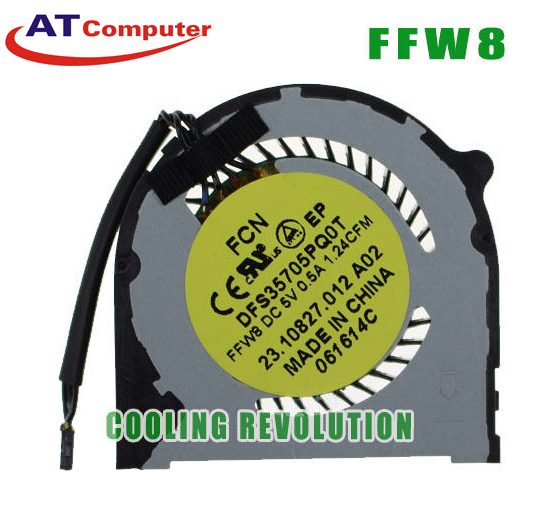 FAN CPU DELL Inspiron 14-7000, 14-7437, 7437, 7447. Part: DFS35705PQ0T, FFW8