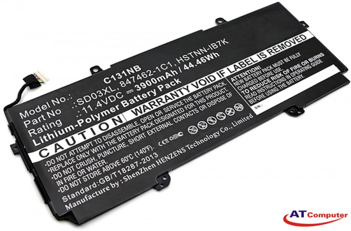 PIN HP Chromebook 13 G1, 3Cell, Original. Part: SD03XL, TPN-Q176, SD03045XL, HSTNN-IB7K