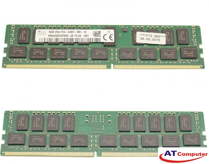 RAM FUJITSU 16GB DDR4-2400MHz PC4-19200 2RX8 ECC. Part: S26361-F3934-L512