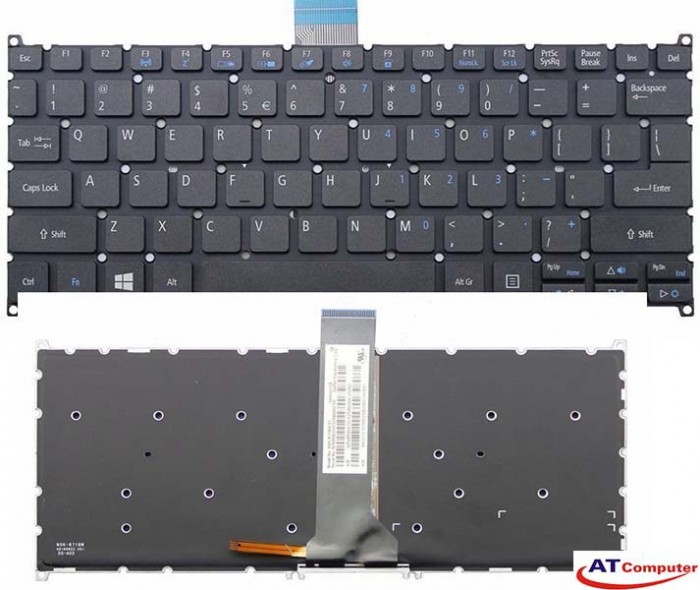 Bàn phím Acer TravelMate B113, B113-E, B113-M. Part: PK130RO2C23