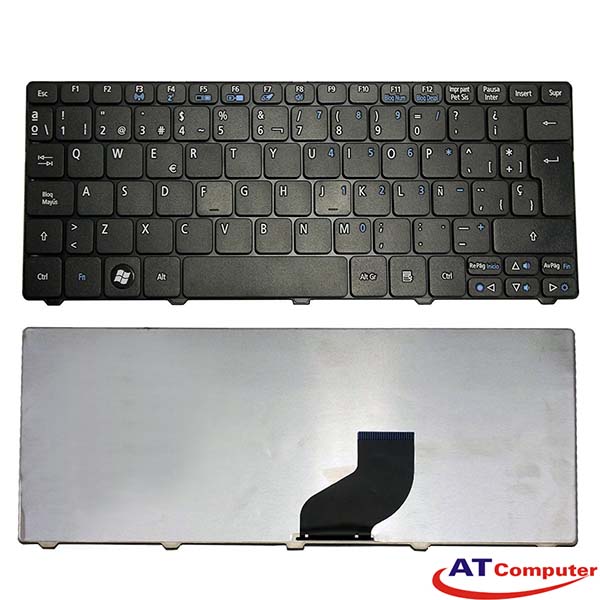 Bàn phím Acer Aspire One D271, D260-23797, D270-1375, D270-1824, D270-1410. Part: 9Z.N3K82.41D, KBI100A086, NSK-AS11D 