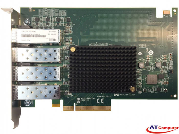 Lenovo ThinkSystem Emulex OCe14104B-NX PCIe 10Gb 4-Port SFP+ Ethernet Adapter. Part: 7ZT7A00493