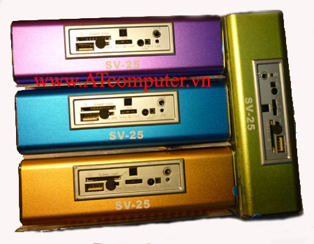 Loa máy tính đa chức năng kỹ thuật số Mini SV-25 (màu tím)