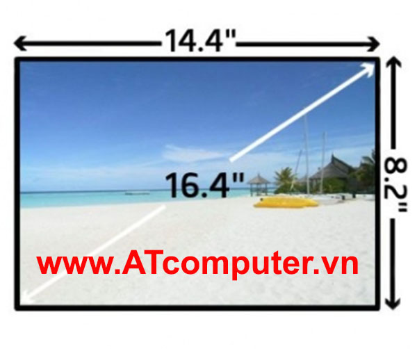 Màn hình LCD 16.4, Wide. 1440x768dpi