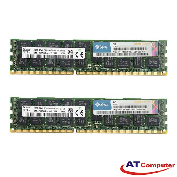 RAM SUN 32GB DDR3-1333Mhz PC3-10600 (2x16GB) CL9 ECC. Part: GRSX4470M2L, 7100164