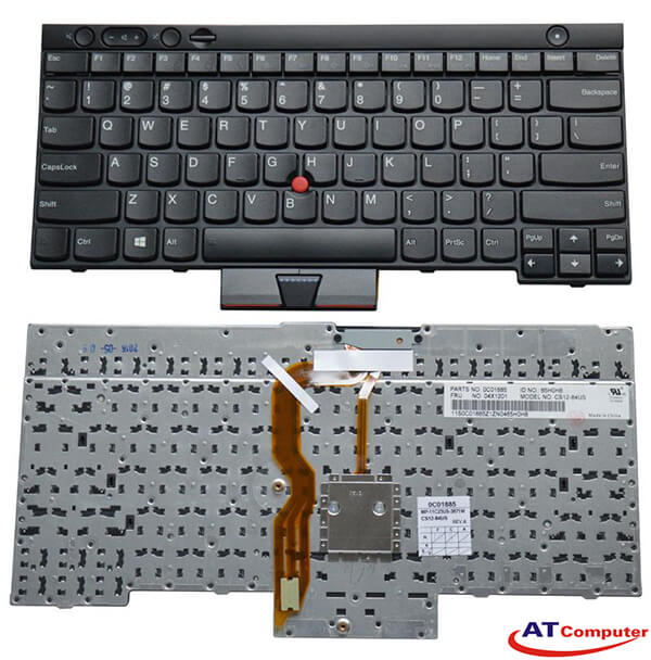 Bàn phím IBM ThinkPad X230, X230L, X230T. Part: 0B35239, 04W2287, 04X1201, 04X1231, 04X1270, 04X1277, 04X1307, 0C01330