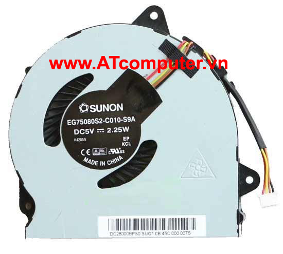 FAN CPU LENOVO G40-30, G40-45, G40-70, G40-80, G50-45, G50-70, G50-80 Series. Part: EG75080S2-C010-S9A, DC28000CGS0