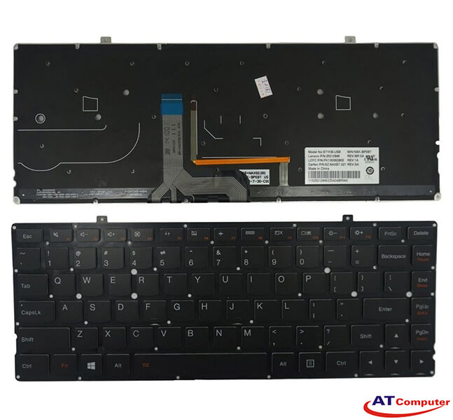 Bàn phím Lenovo YOGA 2 Series. Part: 25212817, 25212849, 25212818, ST1KB-US, NSK-BP0BT, 25212848, PK130S92A00, 9Z.NAXBT.001