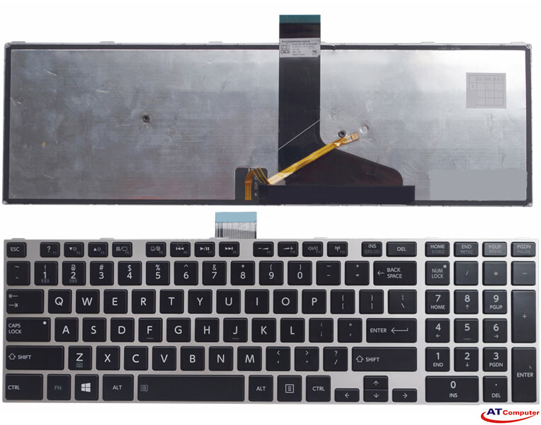 Bàn phím Toshiba Satellite S50, S55, S50D, S55D, S50T, S55T Series. Part: NSK-TVRBC, 9Z.N7UBC.R01
