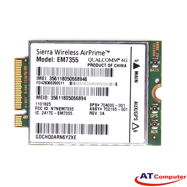 Card wwan EM7355 4G HSPA+ 42Mbps HP SPS 704030-001